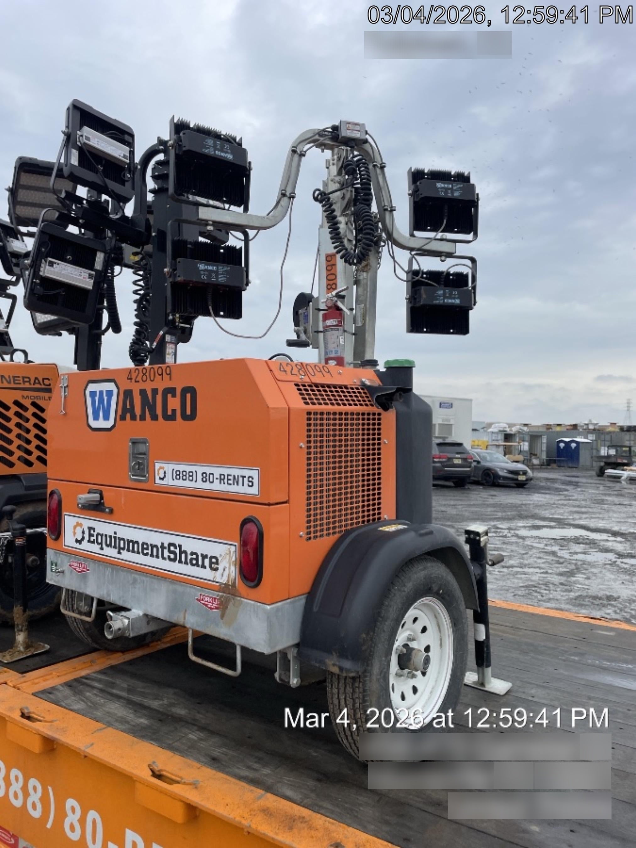 2024 Wanco WLTT-4MM4K Diesel, Deep Sea Controller, Shore Power Plug, Auto Start, (4) 350W LED Floodlights, 4kW Generator, 60 Gal Fuel Tank, 2" Ball, T3