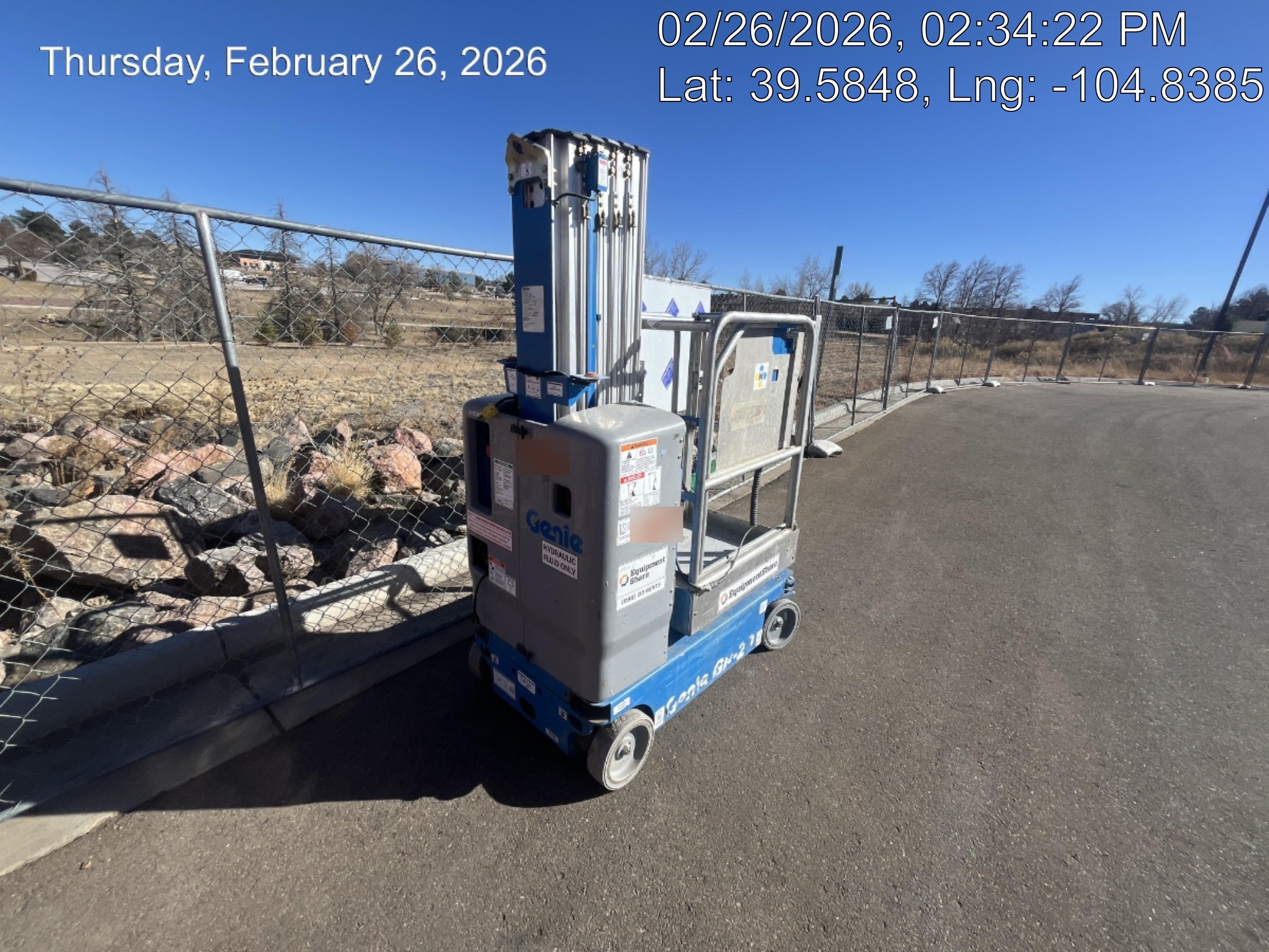 2019 GENIE GR-20