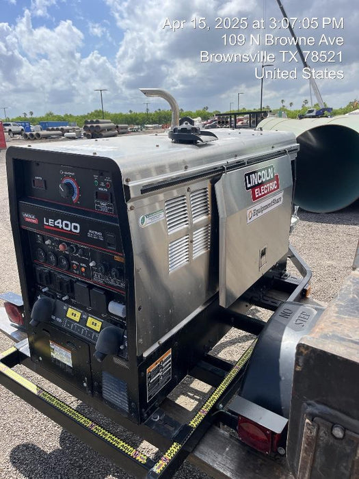 2025 Lincoln Electric LE400 Diesel, Kubota V1505, 22 HP, Trlr, Cable Rack, Light Kit, ES Decals, T3