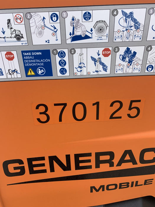 2023 Generac MLT2 Diesel, Flex Switch 120V Input, Powerzone Controller, 
(4) 320W LED Lights, 4kW Generator, 39.9 Gal Fuel Tank, 2" Ball, T3