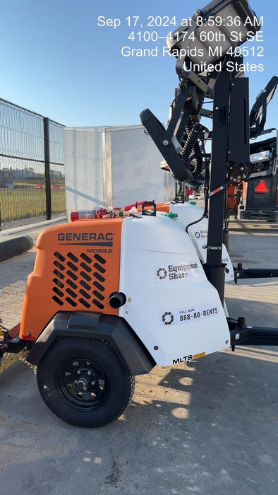 2024 Generac MLT2 Diesel, Flex Switch 120V Input, Powerzone Controller, 
(4) 320W LED Lights, 4kW Generator, 39.9 Gal Fuel Tank, 2" Ball, T3