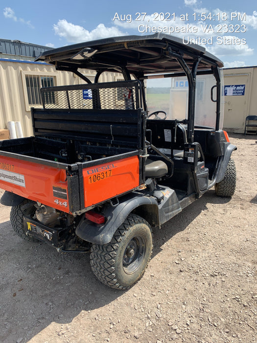 2020 Kubota RTV-X1140W-H Canopy, 4-Seater, Diesel, Windshield Acrylic Clear, Strobe Light, Backup Alarm