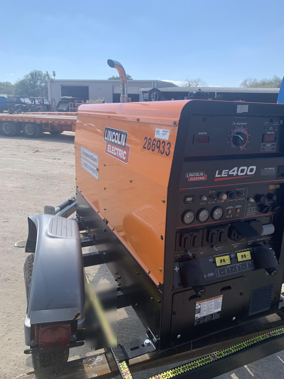 2022 Lincoln Electric LE400 Kubota V1505, Trlr, Cable Rack, Light Kit, ES Decals, T3