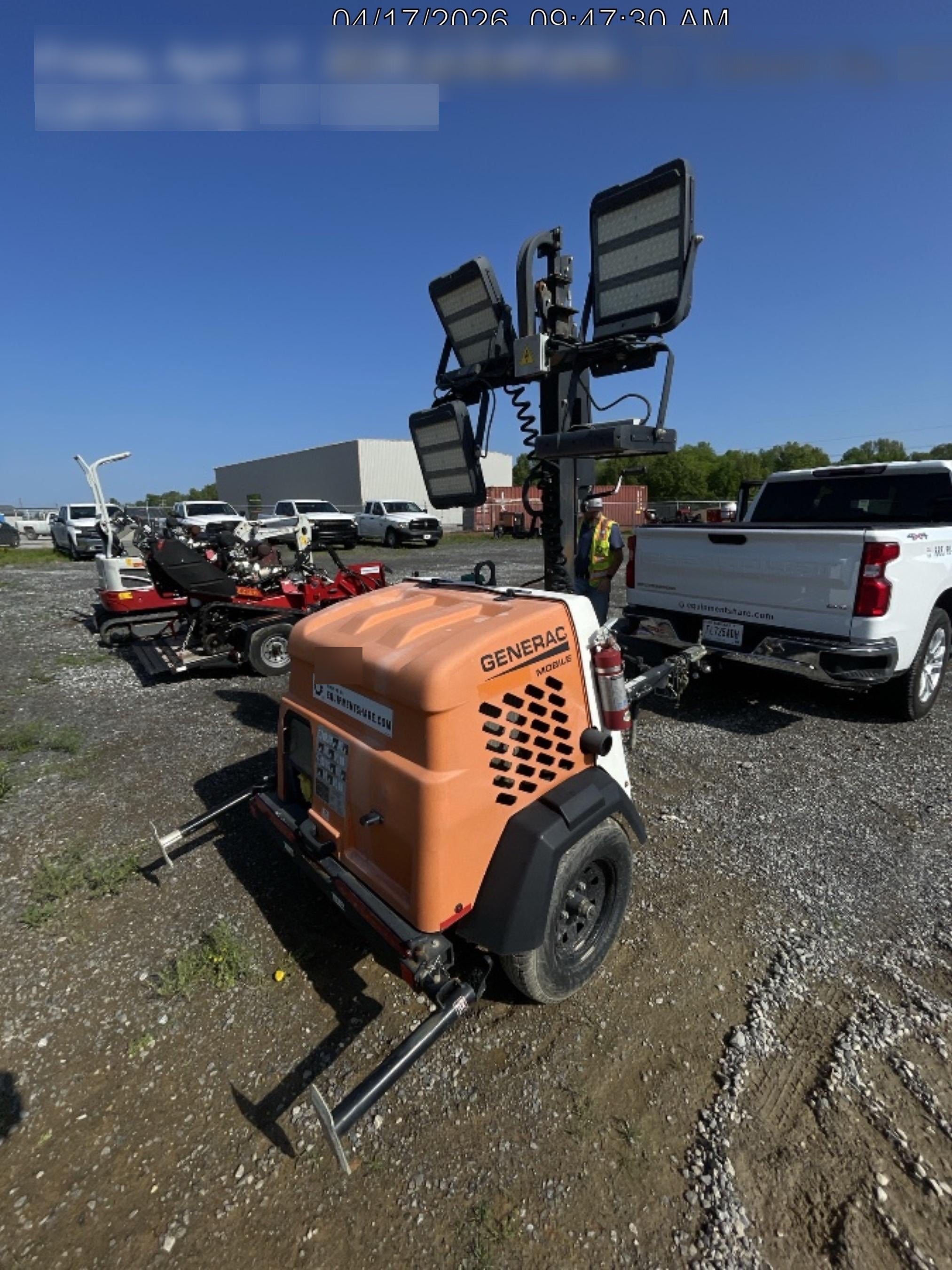 2023 Generac MLT2 Diesel, Flex Switch 120V Input, Powerzone Controller, 
(4) 320W LED Lights, 4kW Generator, 39.9 Gal Fuel Tank, 2" Ball, T3