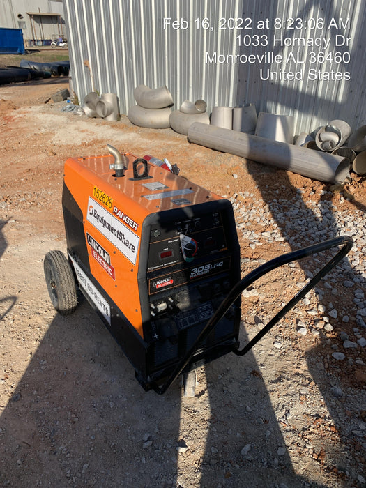 2021 Lincoln Electric Ranger 305 LPG LPG One-Pak (includes undercarriage, tank holder & tank strap) ORANGE