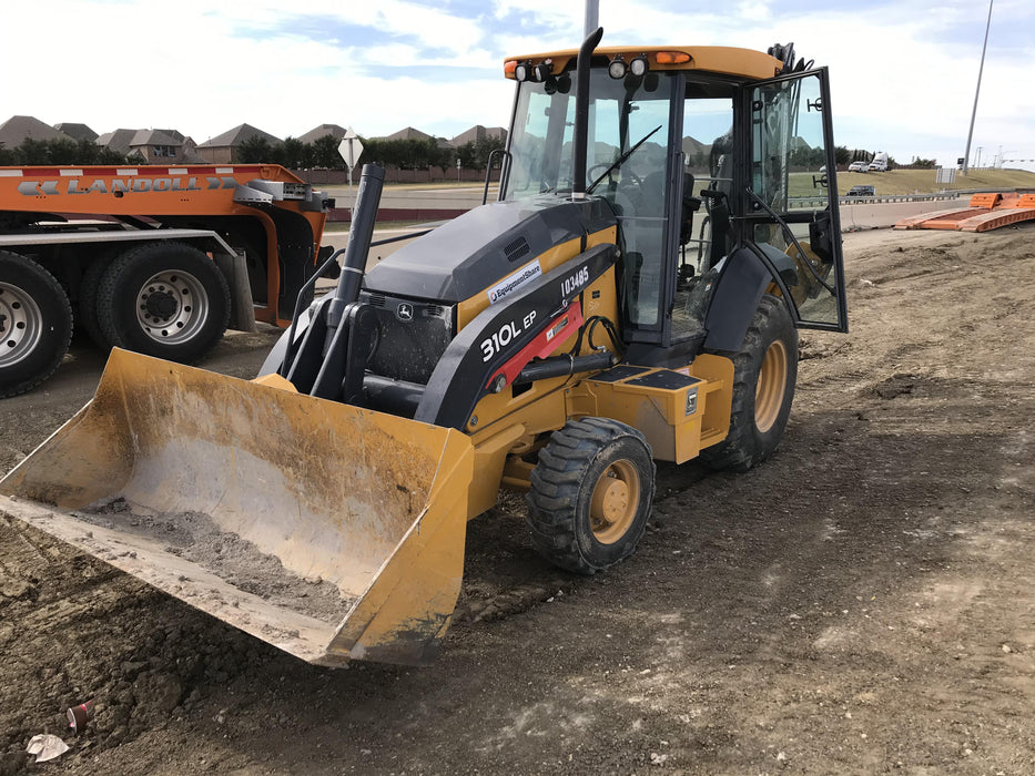 2020 John Deere 310LEP Cab/Heat/Air, 4WD, Standard Stick, Pilot Controls, 2 Way Hydraulics, TAG Manual QC