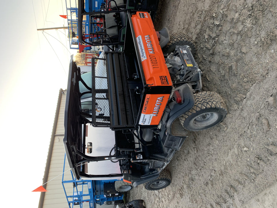 Kubota RTV-X1140W-H Canopy, 4-Seater, Diesel, Windshield Acrylic Clear, Strobe Light, Backup Alarm