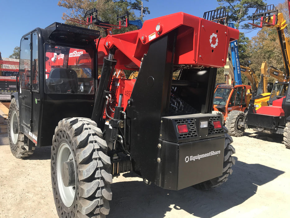 2020 Manitou MTA8044 74hp T4F, Cab/Heat/Air, Cab and Boom LED work lights, Auxiliary Hydraulics, Solid Tires, Amber strobe, Lift Hook w/66" Carriage, 60" Forks