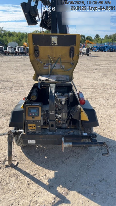 2022 Allmand NLV3GR (4) LED Light Fixture 350W, 23' Vertical Mast, 3kW Prime, Towable, Deep Sea L401, Leveling Jacks, Yanmar T4F 5.8hp
