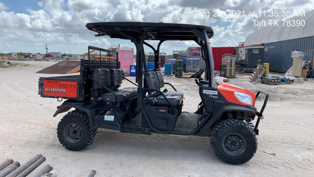 2020 Kubota RTV-X1140 4 Seat UTV, 4WD, Canopy, Standard Rental Spec