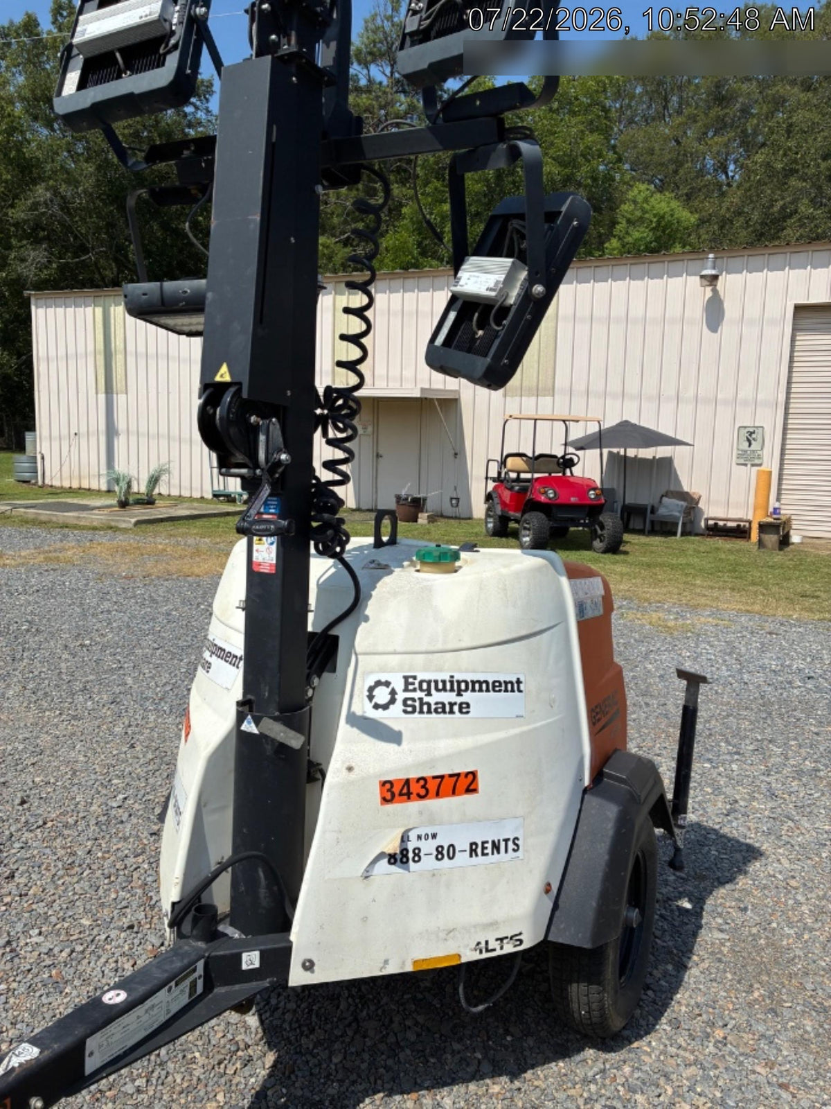 2023 Generac MLT2 Diesel, Flex Switch 120V Input, Powerzone Controller, (4) 320W LED Lights, 4kW Generator, 39.9 Gal Fuel Tank, 2" Ball, T3