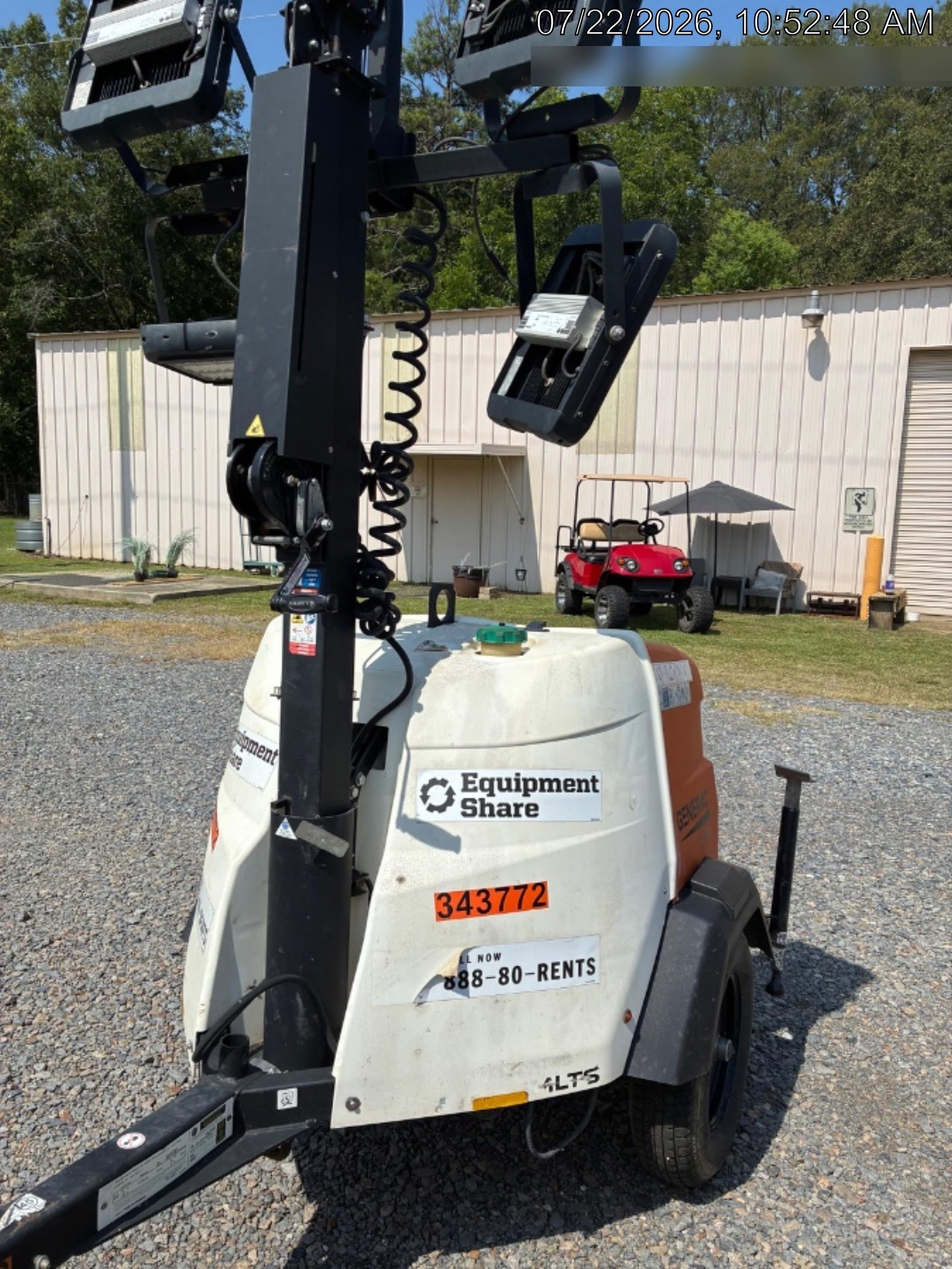 2023 Generac MLT2 Diesel, Flex Switch 120V Input, Powerzone Controller, (4) 320W LED Lights, 4kW Generator, 39.9 Gal Fuel Tank, 2" Ball, T3