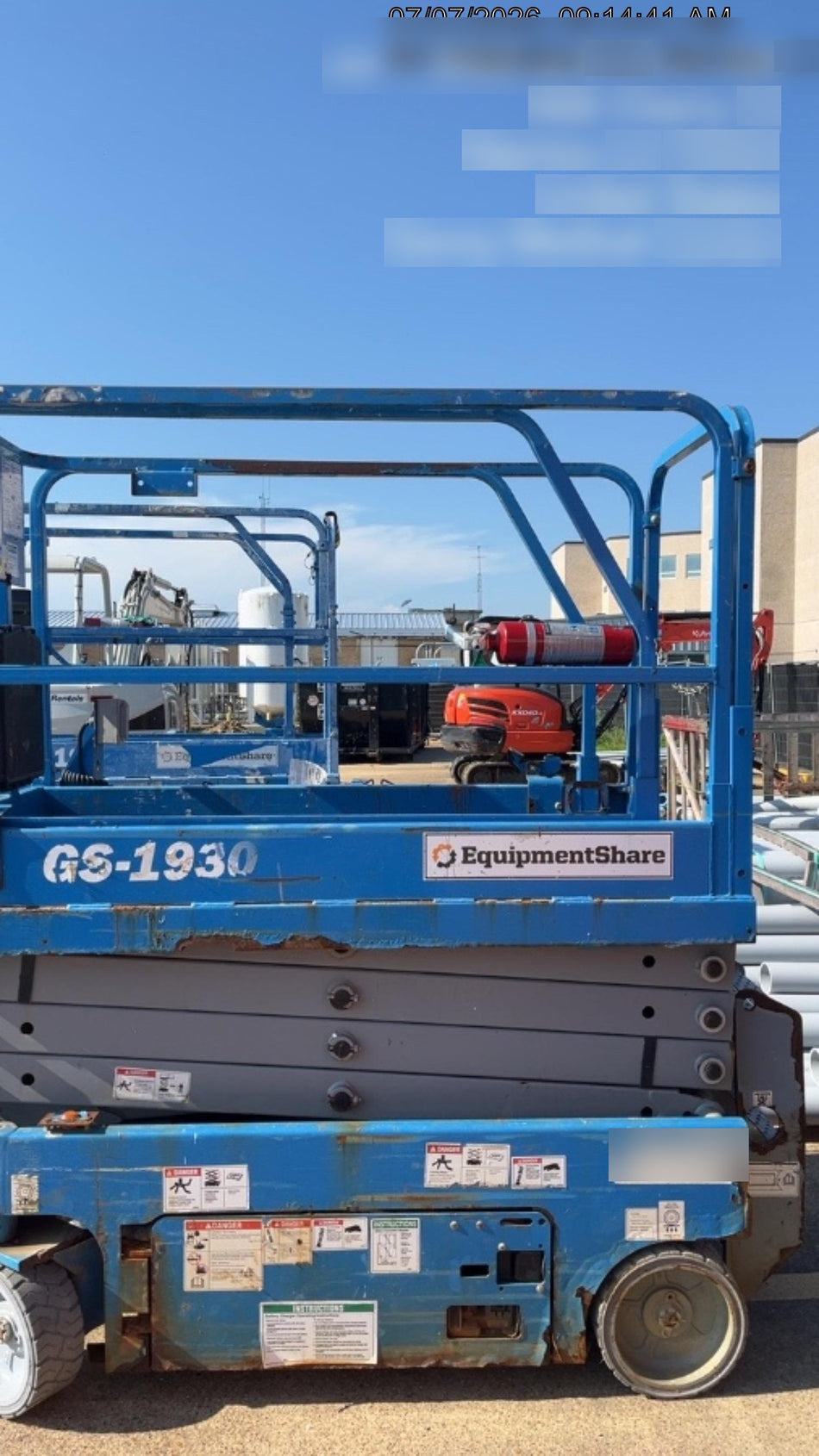 2019 Genie GS-1930 Fixed Rails with Chain Entry
