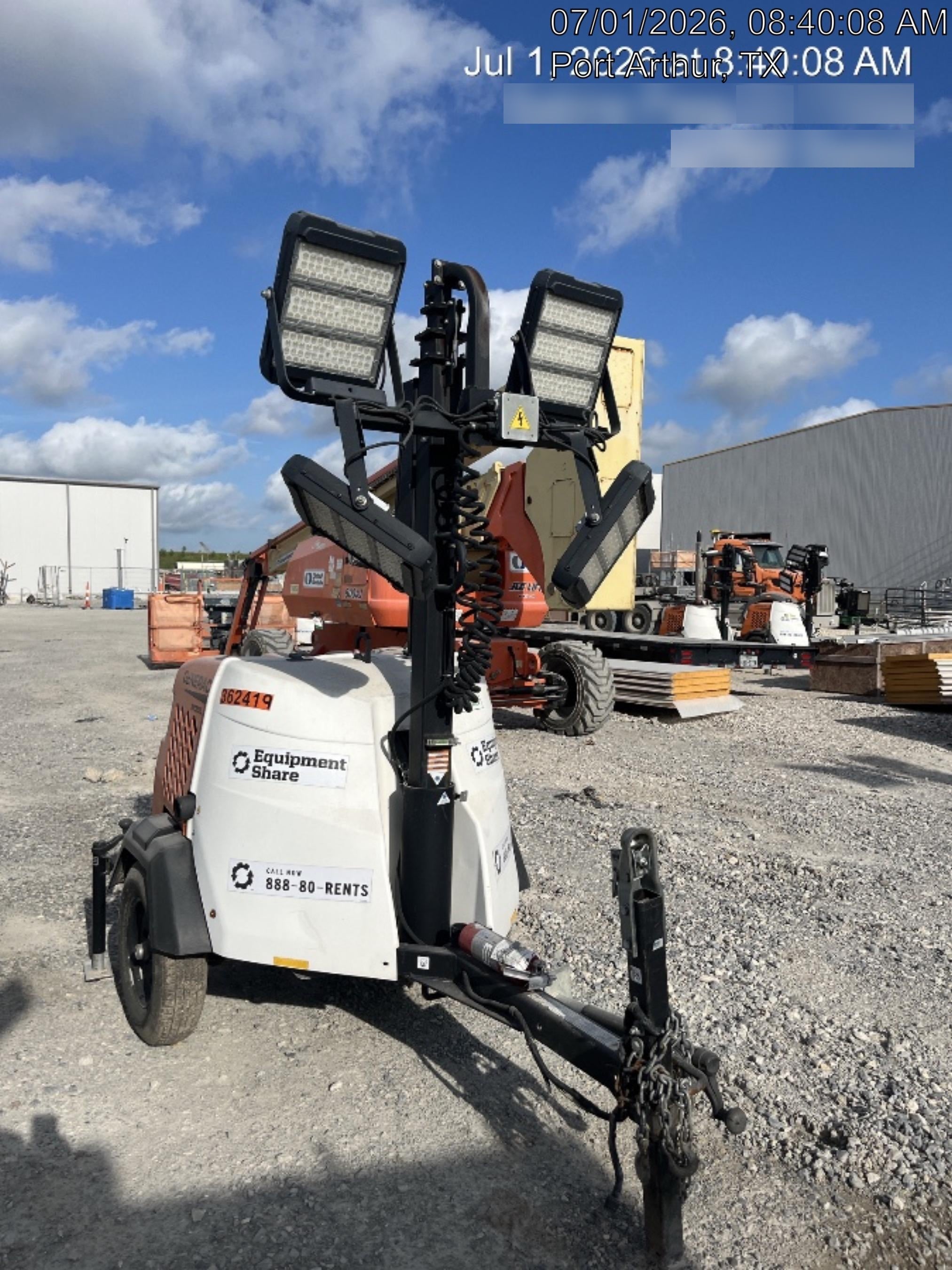 2023 Generac MLT2 Diesel, Flex Switch 120V Input, Powerzone Controller, 
(4) 320W LED Lights, 4kW Generator, 39.9 Gal Fuel Tank, 2" Ball, T3