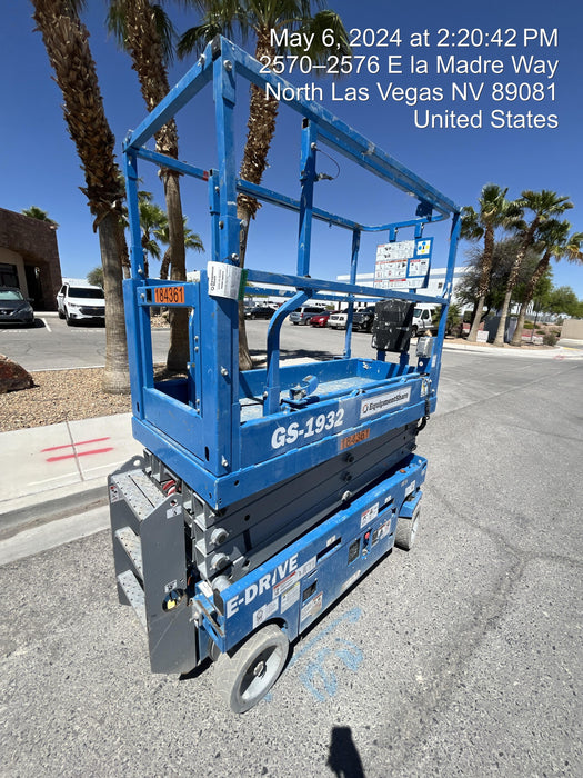 2021 Genie GS-1932 Electric Drive, Sld NM Tires, DBcns, RFRails, EST