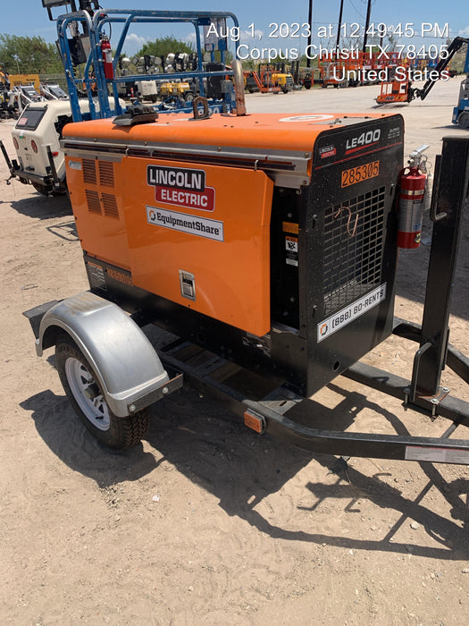 2022 Lincoln Electric LE400 Kubota V1505, Trlr, Cable Rack, Light Kit, ES Decals, T3