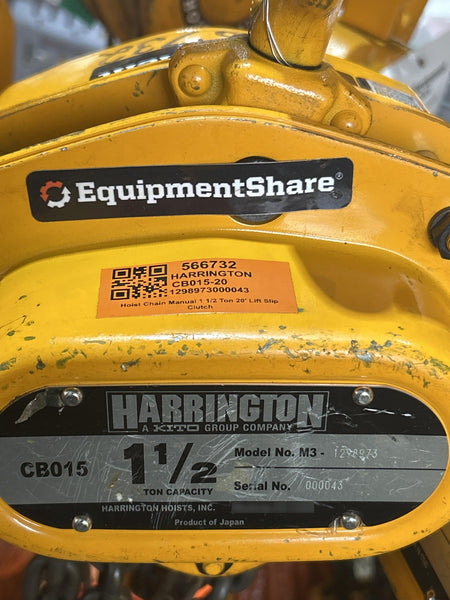 2025 HARRINGTON CB015-20