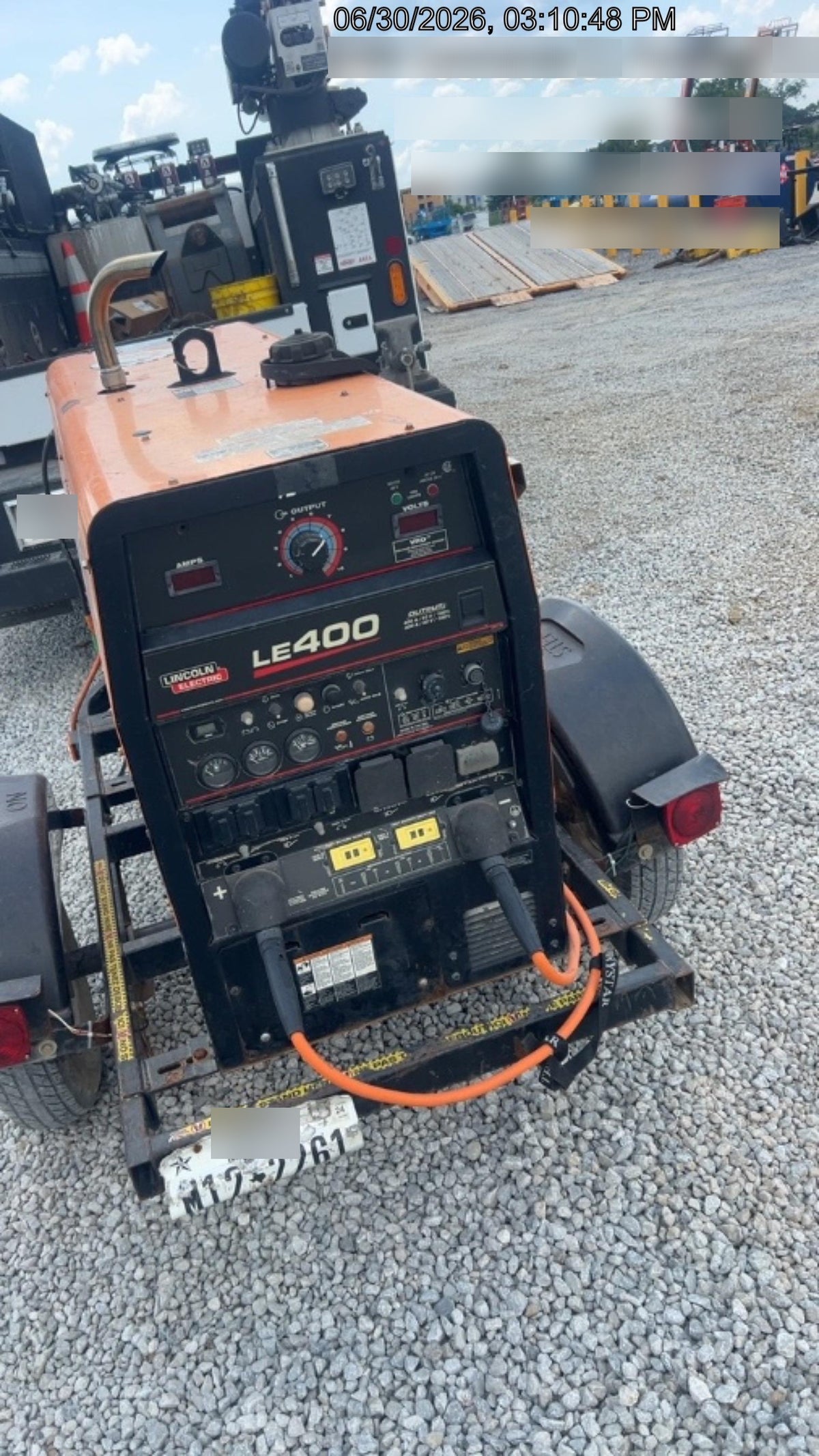 2022 Lincoln Electric LE400 Kubota V1505, Trlr, Cable Rack, Light Kit, ES Decals, T3