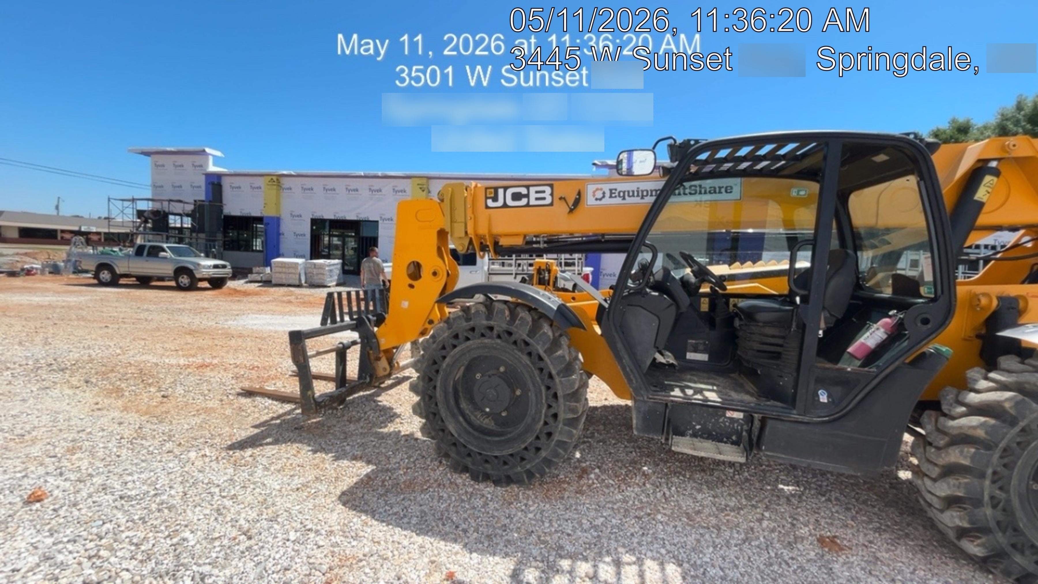 2020 JCB 509-42 Canopy, Solid Tires, Work Lights, Beacon, Aux Hydraulics, Back up Alarm, Lifting Eye, ES Decals