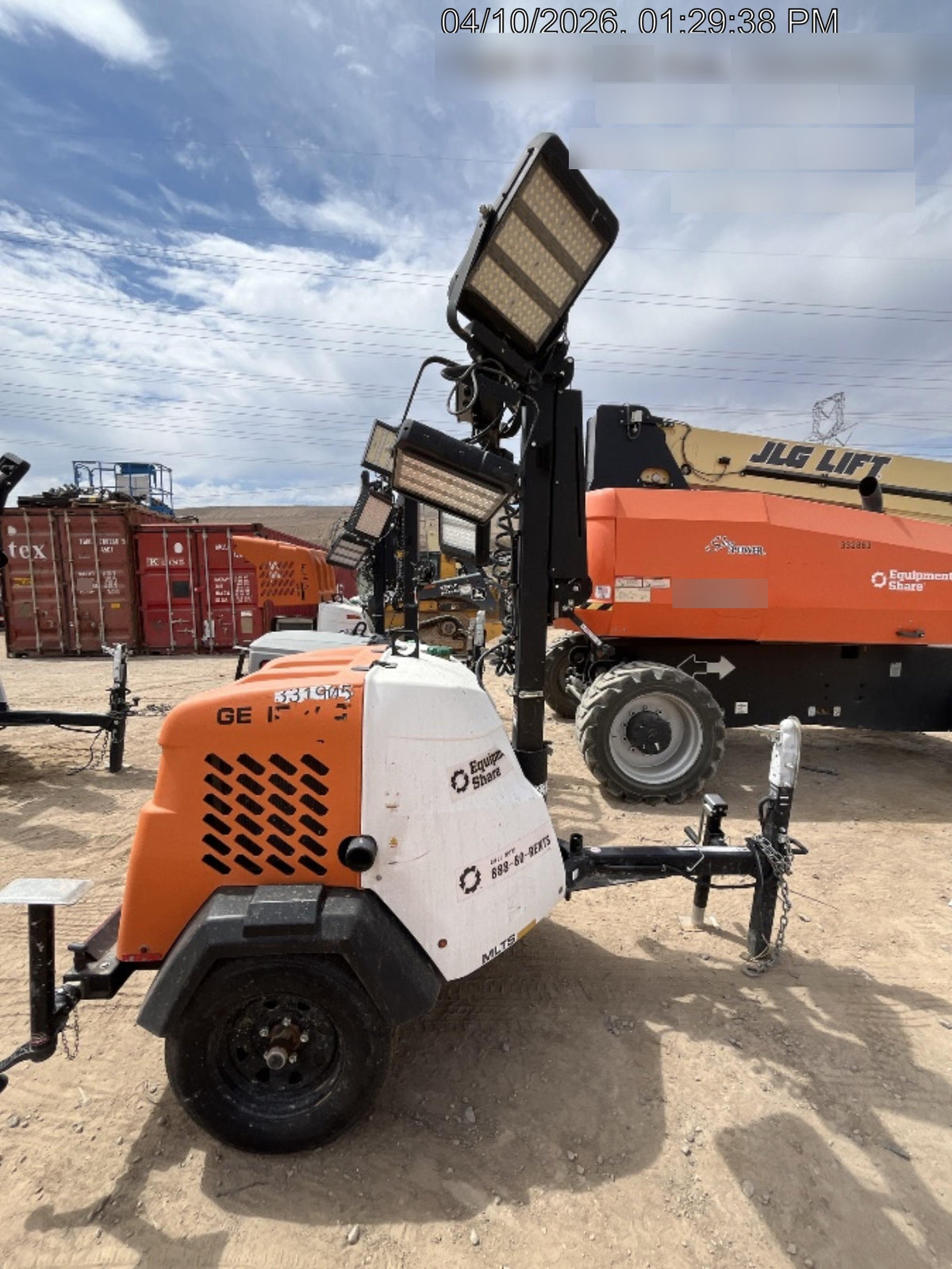 2023 Generac MLT2 Diesel, Flex Switch 120V Input, Powerzone Controller, (4) 320W LED Lights, 4kW Generator, 39.9 Gal Fuel Tank, 2" Ball, T3