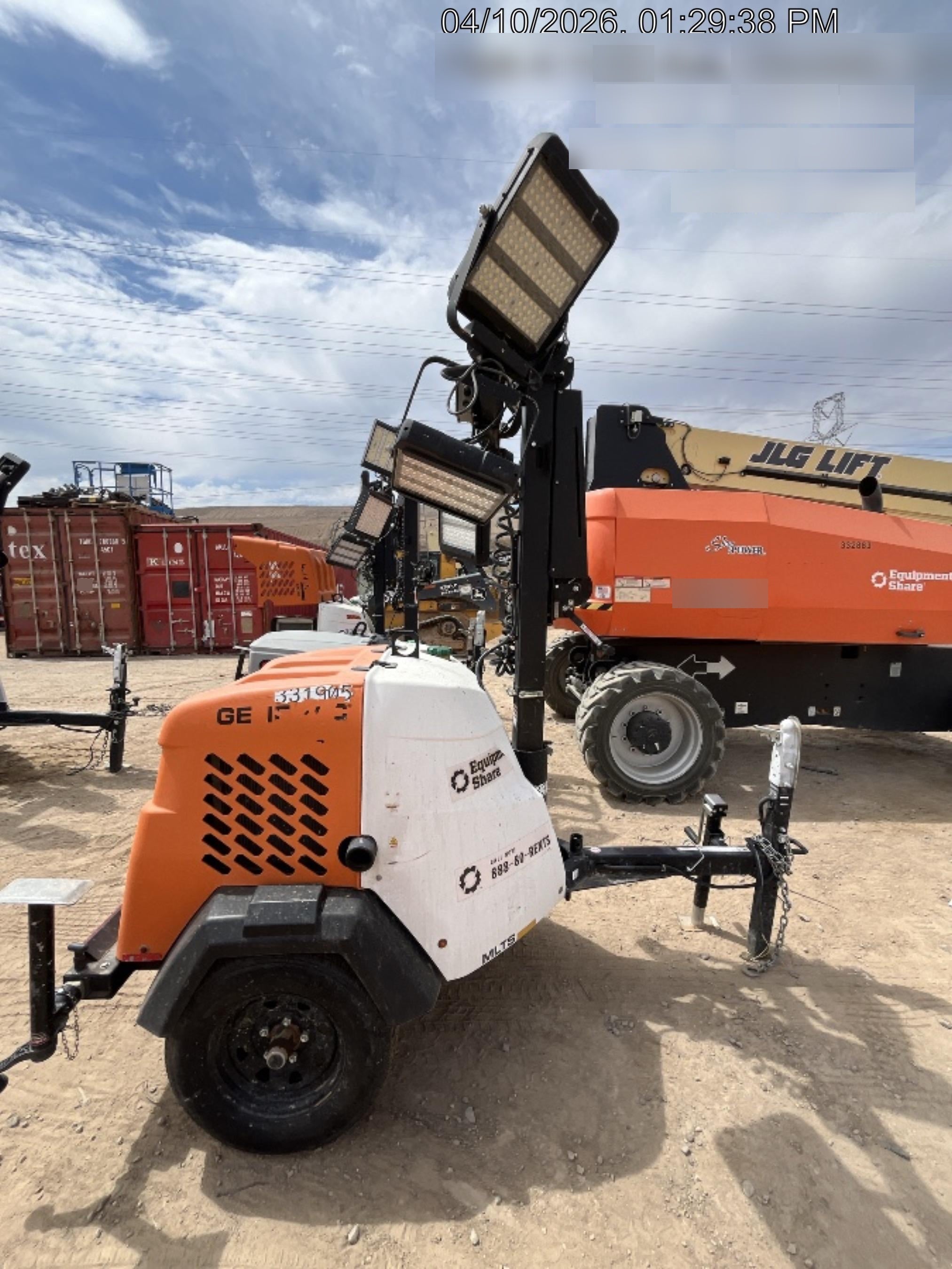 2023 Generac MLT2 Diesel, Flex Switch 120V Input, Powerzone Controller, (4) 320W LED Lights, 4kW Generator, 39.9 Gal Fuel Tank, 2" Ball, T3