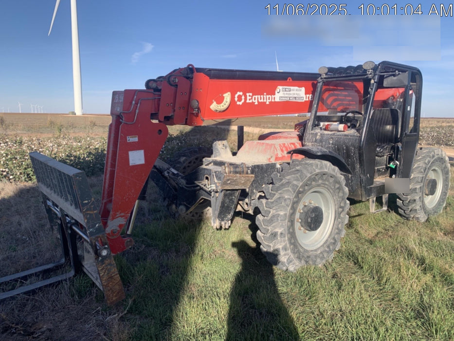 2019 Manitou MTA10055 Canopy, 120 HP, Solid Tires, Work Lights, Lift Hook, Auxiliary Hydraulics 66" Carriage and 60" Forks