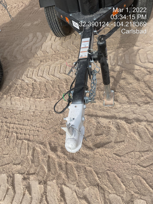 2022 Allmand NLV3GR (4) LED Light Fixture 350W, 23' Vertical Mast, 3kW Prime, Towable, Deep Sea L401, Leveling Jacks, Yanmar T4F 5.8hp