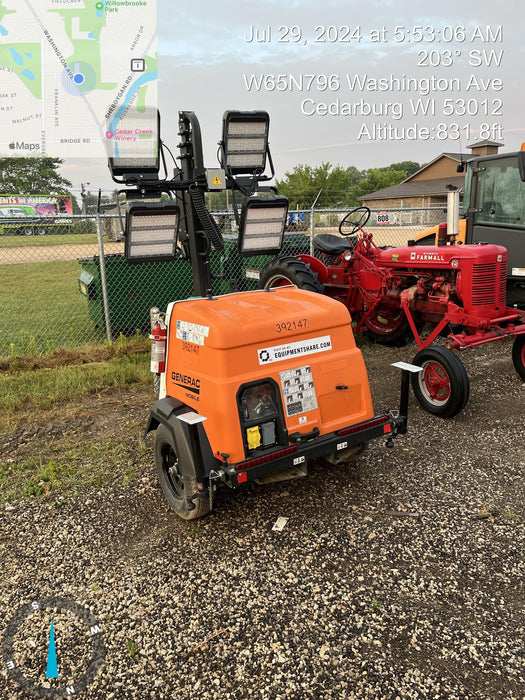 2024 Generac MLT2 Diesel, Flex Switch 120V Input, Powerzone Controller, 
(4) 320W LED Lights, 4kW Generator, 39.9 Gal Fuel Tank, 2" Ball, T3