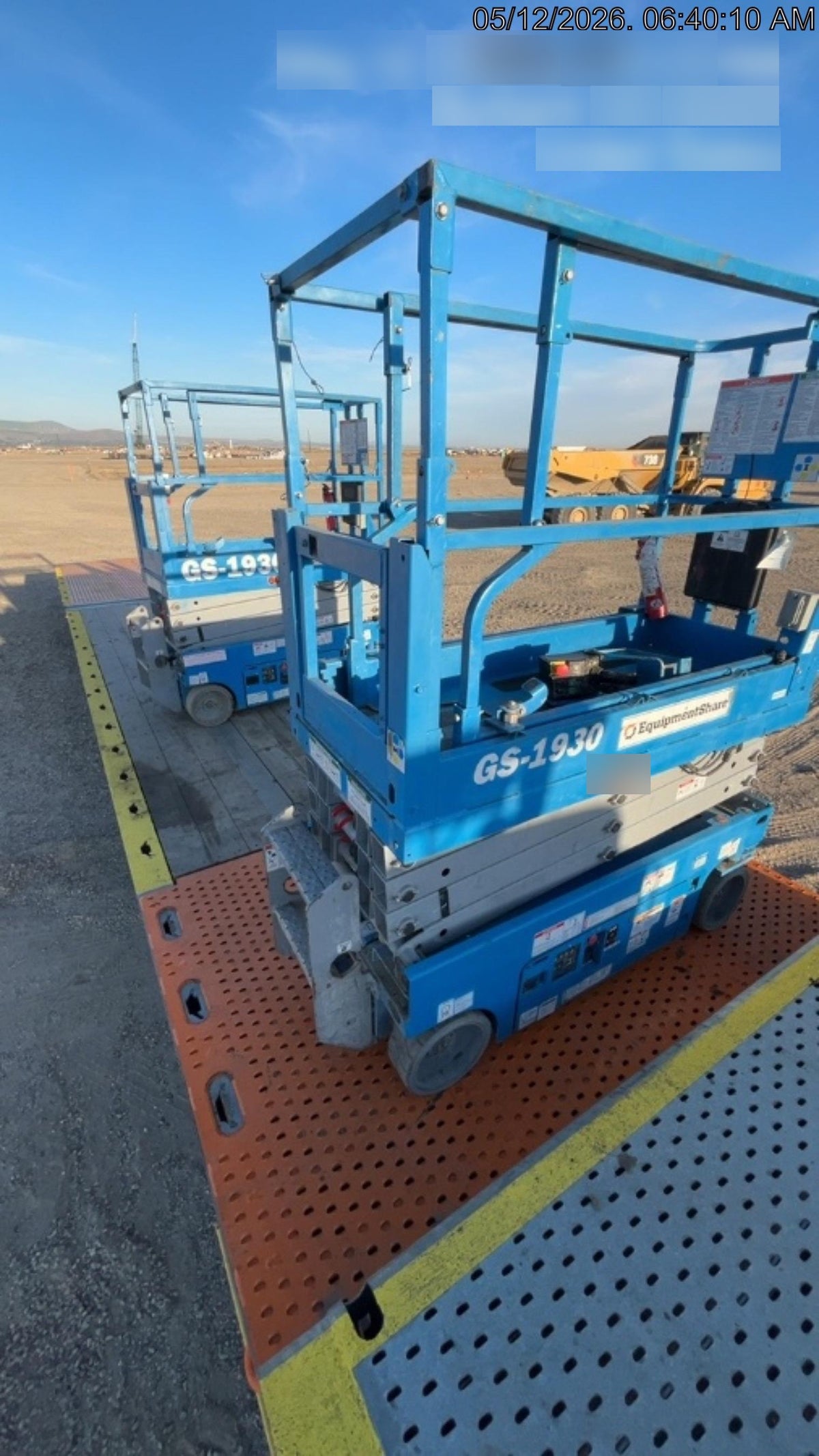 2020 Genie GS-1930 Solid Non Marking Tires, Beacon, Folding rails with half height swing gate, 800W Inverter