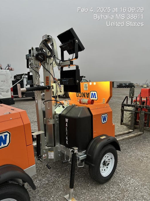 2025 Wanco WLTT-4MM4K Diesel, Mitsubishi L2E, 9.0HP @1800 rpm, Deep Sea Controller, Shore Power Plug, Auto Start, (4) 350W LED Floodlights, 4kW Generator, 60 Gal Fuel Tank, 2" Ball, T3