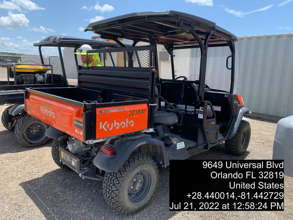 2022 Kubota RTV-X1140W-H Plastic Canopy, Windshield Acrylic Clear, LED Strobe Light, Wire Harness Kit, Back up Alarm