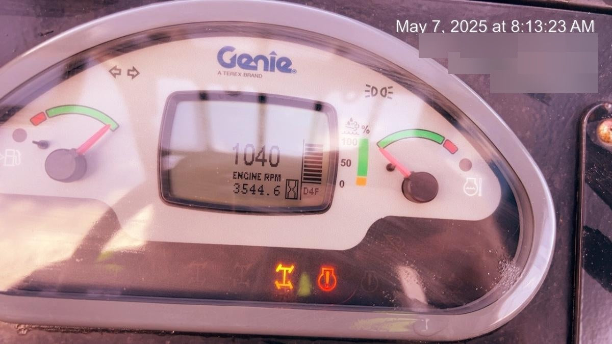 2017 Genie GTH-1056 Genie GTH1056, Solid Tires, 60" carriage, Open ROPS