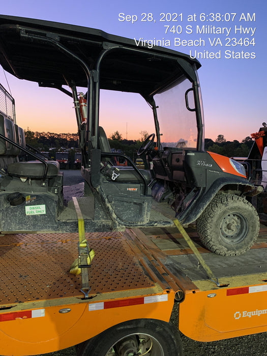 2021 Kubota RTV-X1140W-H Plastic Canopy, Windshield Acrylic Clear, LED Strobe Light, Wire Harness Kit, Back up Alarm