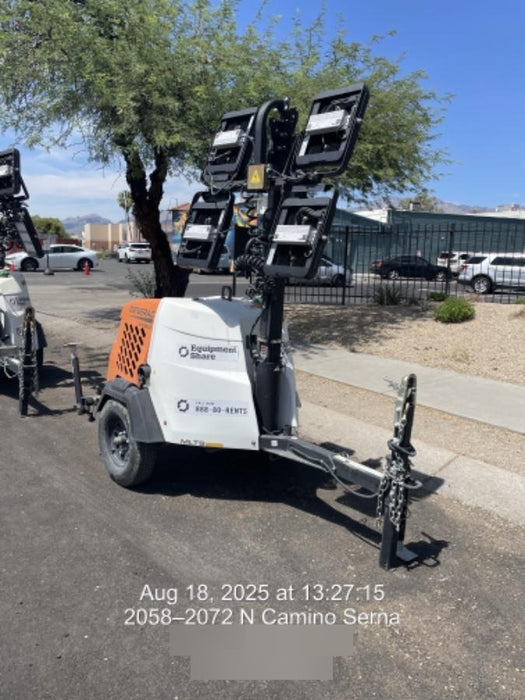 2024 Generac MLT2 Diesel, Flex Switch 120V Input, Powerzone Controller, 
(4) 320W LED Lights, 4kW Generator, 39.9 Gal Fuel Tank, 2" Ball, T3