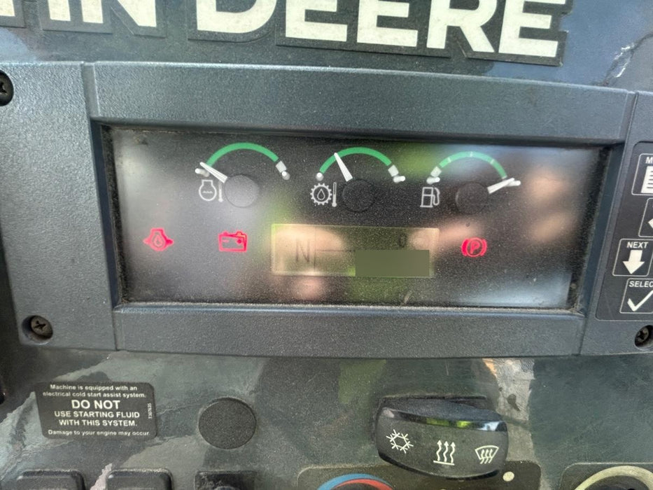 2020 John Deere 410L - Extendable Stick Cab/Heat/Air, 4WD, Extendable Stick, Pilot Controls, 2 Way Hydraulics, TAG Manual QC