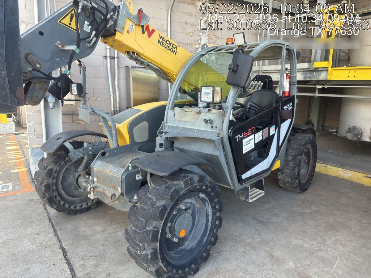 2018 Wacker Neuson TH627 Wacker Neuson TH627 Telehandler w/Canopy, Solid Tires, 48" Carriage and Forks