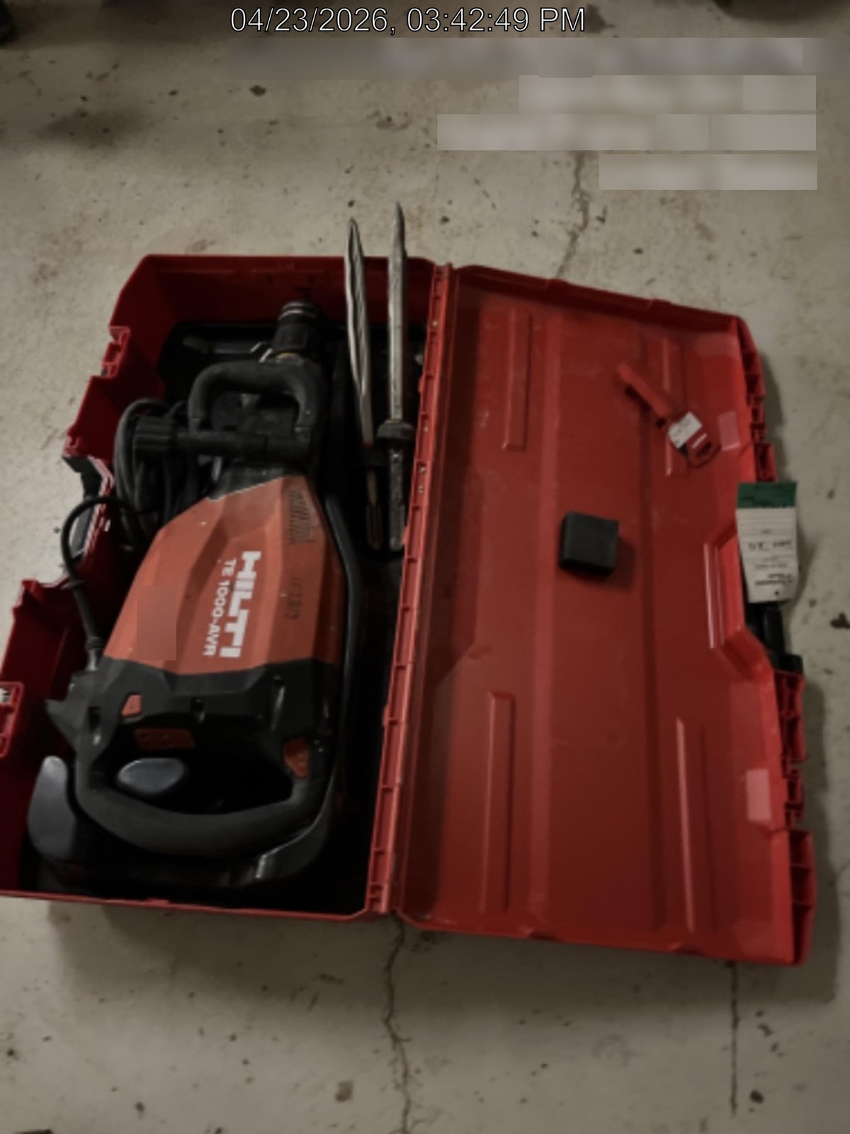 2020 HILTI TE 1000-AVR