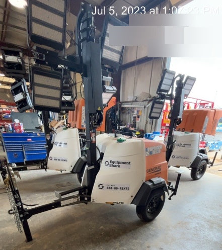 2023 Generac MLT2 Diesel, Flex Switch 120V Input, Powerzone Controller, (4) 320W LED Lights, 4kW Generator, 39.9 Gal Fuel Tank, 2" Ball, T3