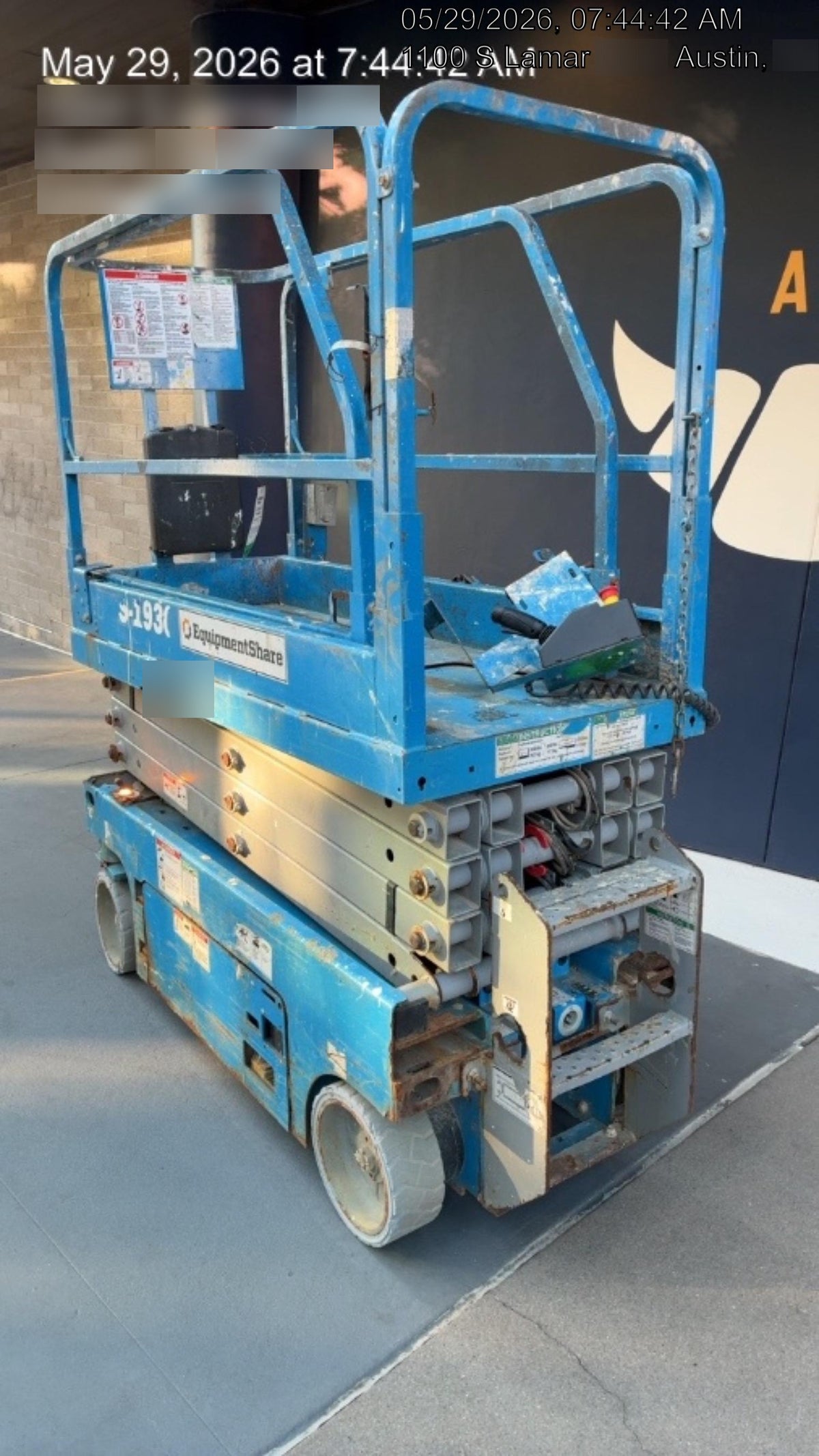 2019 Genie GS-1930 Fixed Rails with Chain Entry