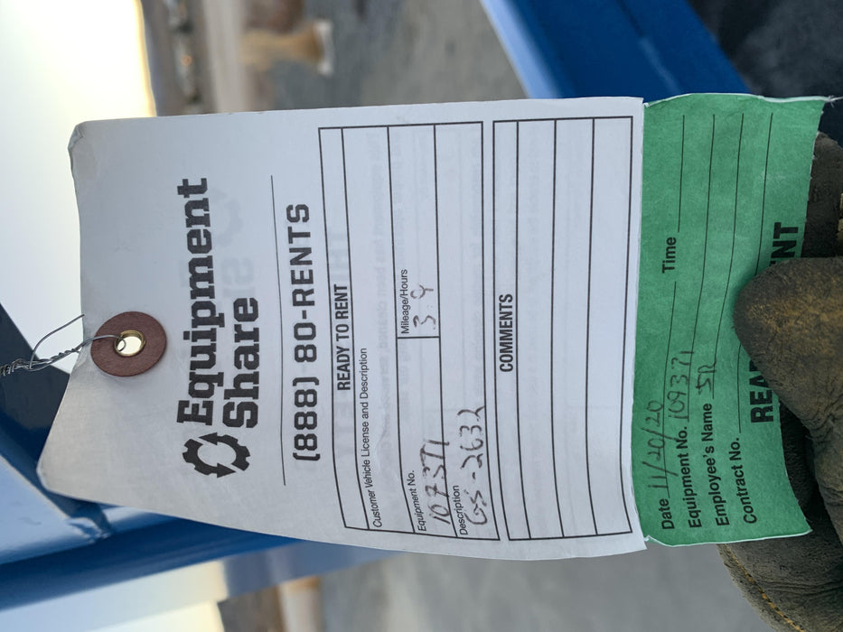 2020 Genie GS-2632 Solid NM Tires, Folding Rails with Half-Height Swing Gate, Beacon, 800W Invertor