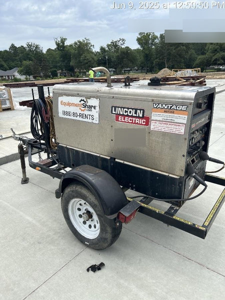 2018 Lincoln Electric Vantage 322 Lincoln Vantage 322 Welder Ready Pak 3 - Vantage 322, Trailer, Fender and light kit, Cable rack