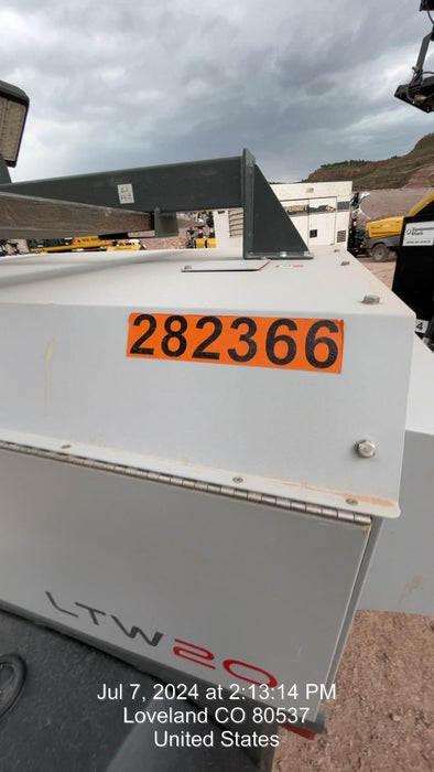 2022 Wacker Neuson LTW20Z1 Isuzu Dsl. Engine, 23' Mast, (4) 300W LED Lights, CWK, Programmable Dawn to Dusk, 360 Deg. Rotation, 57 Gal. Tank, Trailer Mounted