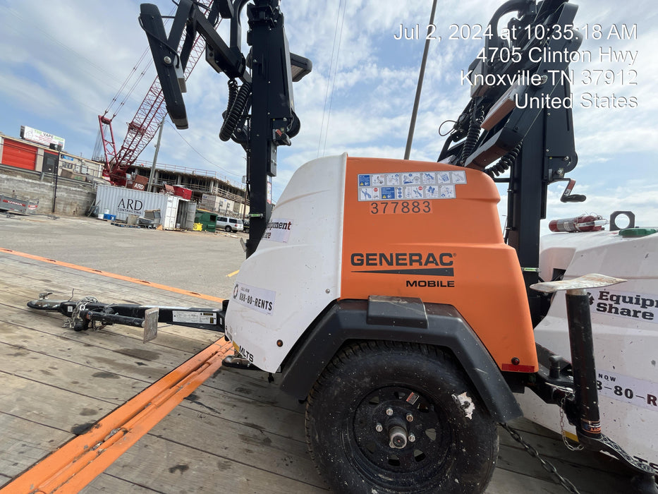 2023 Generac MLT2 Diesel, Flex Switch 120V Input, Powerzone Controller, 
(4) 320W LED Lights, 4kW Generator, 39.9 Gal Fuel Tank, 2" Ball, T3