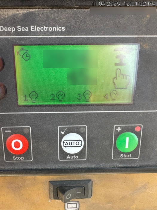 2022 Allmand NLV3GR (4) LED Light Fixture 350W, 23' Vertical Mast, 3kW Prime, Towable, Deep Sea L401, Leveling Jacks, Yanmar T4F 5.8hp