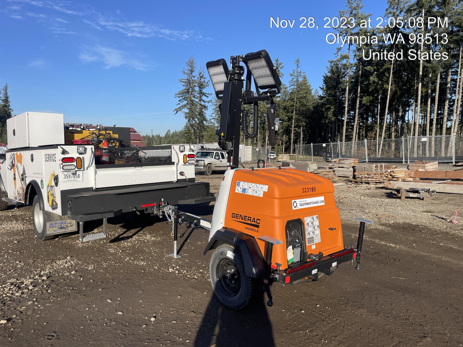 2023 Generac MLT2 Diesel, Flex Switch 120V Input, Powerzone Controller, (4) 320W LED Lights, 4kW Generator, 39.9 Gal Fuel Tank, 2" Ball, T3