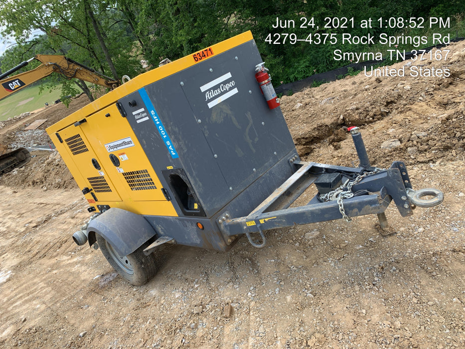 2020 ATLAS COPCO PAS 100 HF CS Enclosed