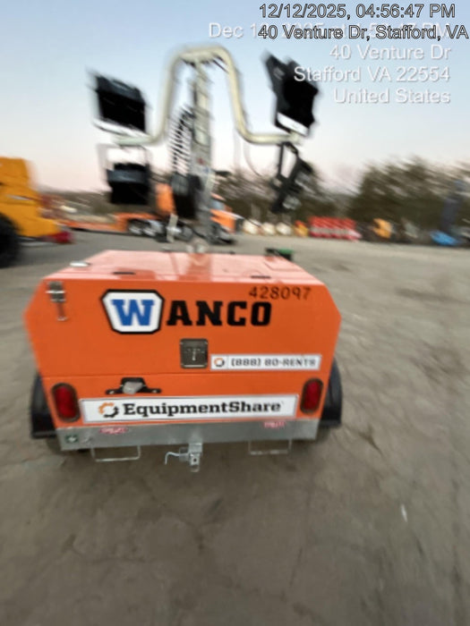 2024 Wanco WLTT-4MM4K Diesel, Deep Sea Controller, Shore Power Plug, Auto Start, (4) 350W LED Floodlights, 4kW Generator, 60 Gal Fuel Tank, 2" Ball, T3