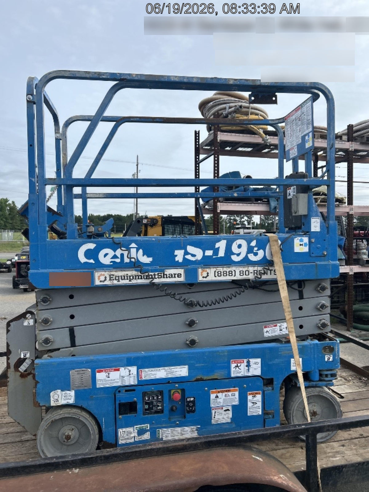 2018 Genie GS-1930 Genie GS-1930 w/Fixed Rail, Chain Entry