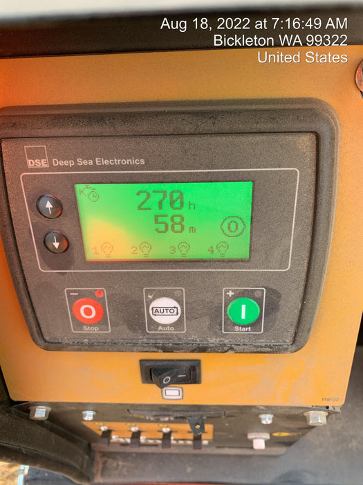 2021 Allmand NLV3GR (4) LED Light Fixture 350W, 23' Vertical Mast, 3kW Prime, Towable, Deep Sea L401, Leveling Jacks, Yanmar T4F 5.8hp