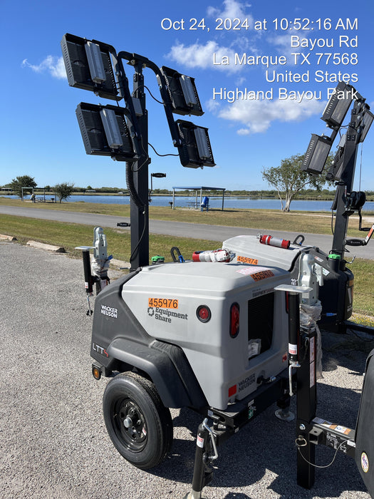 2024 Wacker Neuson LTT4 Diesel, Kohler KDW702, Deep Sea Controller, Auto Start, LED 320W, Bypass Outlet, T3